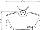 Mintex Brake Pad Set fits -Saab MDB1542 (also fits other vehicles)