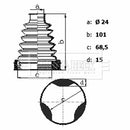 Borg & Beck Cv Joint Boot Kit Part No -BCB6423