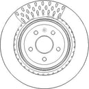 Disctech Brake Disc - Fits Ford, Tesla - ABD3812 - Rear Axle
