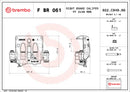 Brembo F BR 061 LCV brake calipers for commercial vehicles - FBR061
