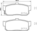 Mintex Brake Pad Set fits -Infiniti MDB3828 (also fits other vehicles)