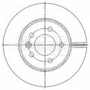 Borg & Beck Brake Disc Single Part No -BBD6185S