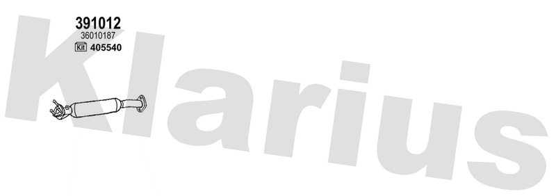 Klarius 391012 - Catalyst & Dpf Combined  - Fits Volvo S60 2.4 (D5)
