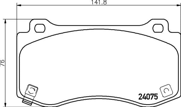 Mintex Brake Pad Set fits -Chrysler Dodge Jeep MDB2996 (also fits other vehicles)