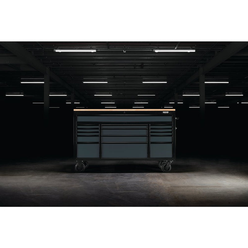 Draper 61" 15 Drawer Trolley Grey - 8238