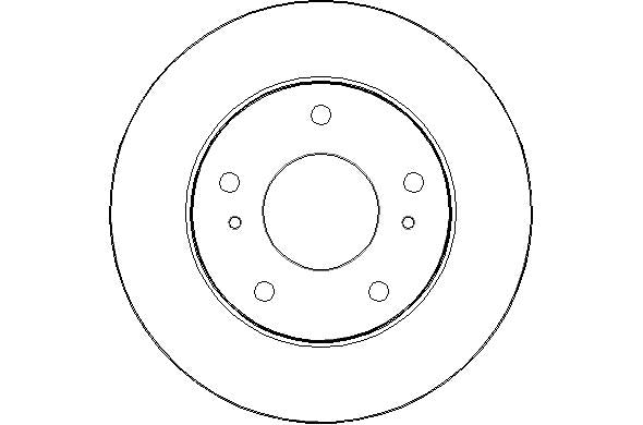 Disctech Brake Disc - Fits Hyundai, Nissan - ABD2968 - Front Axle