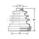 Borg & Beck Cv Joint Boot Kit Part No -BCB2782