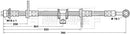 Borg & Beck Brake Hose Part No -BBH6619