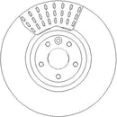 Disctech Brake Disc - Fits Jaguar, Mercedes-benz - ABD3403 - Front Axle