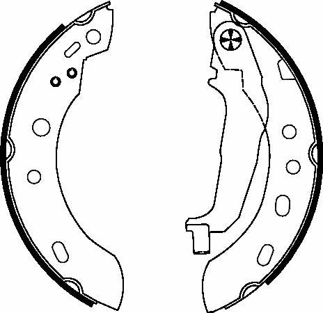 Mintex Brake Shoes fits -Nissan MFR550 (also fits other vehicles)