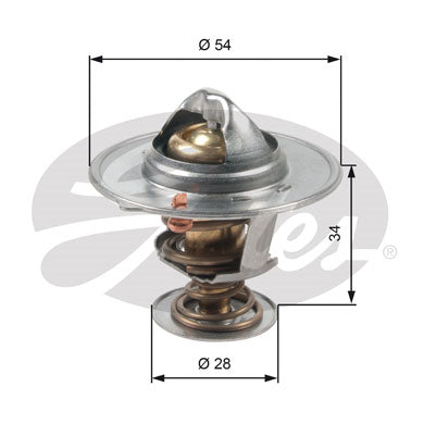 Gates Thermostat, coolant - TH47685G1