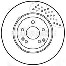 Borg & Beck Brake Disc Single Part No -BBD5804S