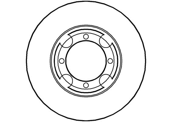 Disctech Brake Disc - Fits Hyundai, Mazda - ABD3543 - Front Axle
