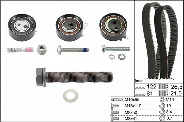 INA Timing Belt Set - Part No - 530048410