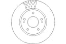 Disctech Brake Disc - Fits Kia, Mitsubishi - ABD3148 - Front Axle