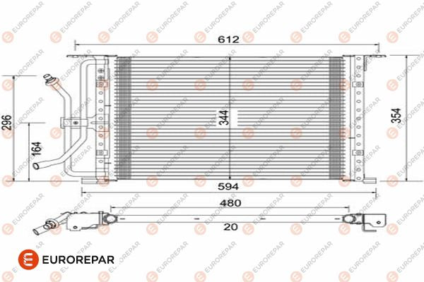 Eurorepar Air Conditioning Condenser - 1609637480