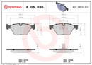 Brembo Brake Pad Set - P06036