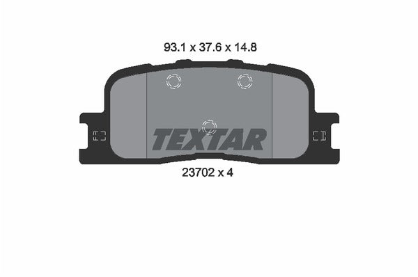 Textar Brake Pad Set - 2370205