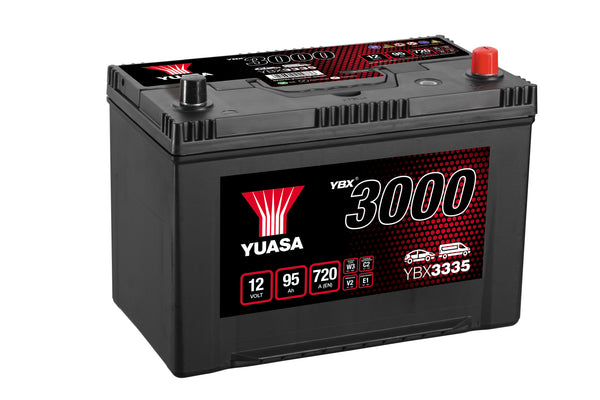 Yuasa YBX3335 - 3335 SMF Car Battery - 4 Year Warranty