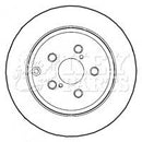 Key Parts Brake Disc Pair Part No -KBD4460
