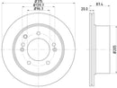 Mintex Brake Discs fits -Kia V295:5 MDC1798 (also fits other vehicles)