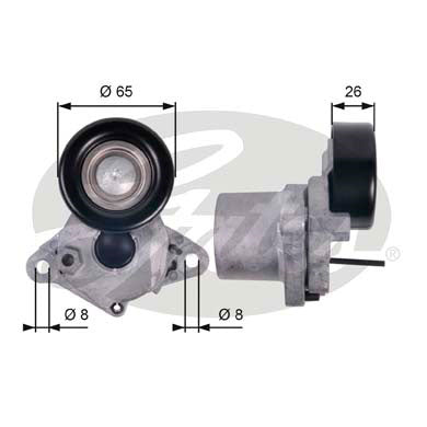 Gates DriveAlign Tensioner Pulley - T39123