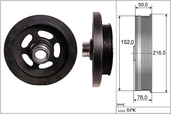INA Belt Pulley Crankshaft Part No - 544011110