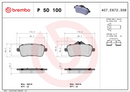 Brembo Brake Pad Set - P50100