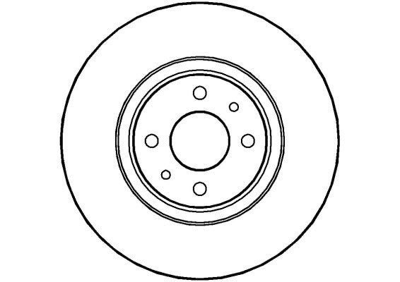 Disctech Brake Disc - Fits Abarth, Honda - ABD2061 - Front Axle