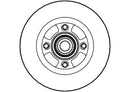 Disctech Brake Disc - Fits Citroën, Renault - ABD2115 - Rear Axle