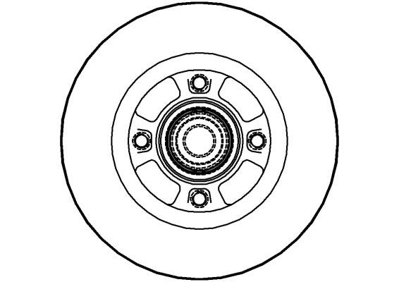Disctech Brake Disc - Fits Citroën, Renault - ABD2115 - Rear Axle