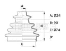 Borg & Beck Cv Joint Boot Kit Part No -BCB1004