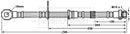 Borg & Beck Brake Hose Part No -BBH7645
