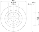 Mintex Brake Discs fits -Mazda S261:4 MDC1402 (also fits other vehicles)