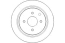 Disctech Brake Disc - Fits Nissan - ABD3081 - Rear Axle
