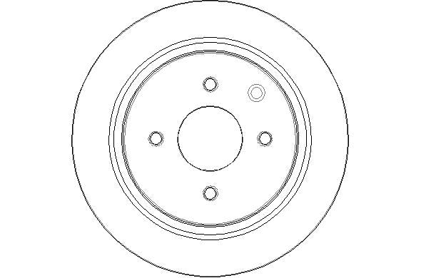 Disctech Brake Disc - Fits Nissan - ABD3081 - Rear Axle
