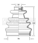 First Line Cv Joint Boot Kit Part No -FCB2041