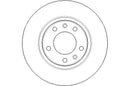 Disctech Brake Disc - Fits Citroën, Opel - ABD2615 - Rear Axle