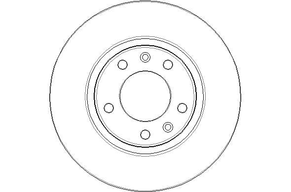 Disctech Brake Disc - Fits Citroën, Opel - ABD2615 - Rear Axle