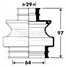 Borg & Beck Cv Joint Boot Kit Part No -BCB2910