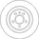 Disctech Brake Disc - Fits Bmw, Volvo - ABD3432 - Rear Axle