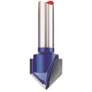 Draper 1/4"Router Bit 12.7x90 DEG GRV - 75336