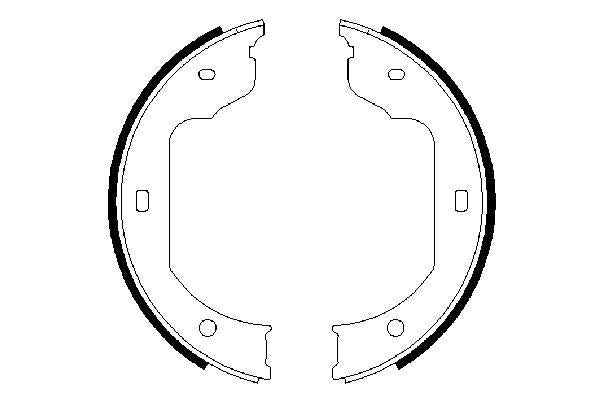 Bosch Brake Shoe Bs860 Part No - 0986487625