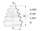 Borg & Beck Cv Joint Boot Kit Part No -BCB1001