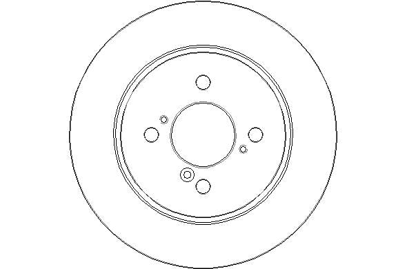 Disctech Brake Disc - Fits Audi, Suzuki - ABD3140 - Rear Axle