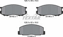 Textar Brake Pad Set - 2018201