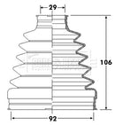 Borg & Beck Cv Joint Boot Kit Part No -BCB6307