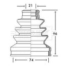 Borg & Beck Cv Joint Boot Kit Part No -BCB2755