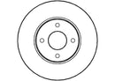 Disctech Brake Disc - Fits Citroën, Ford - ABD3387 - Front Axle