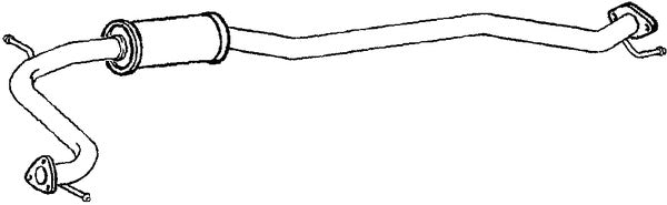 Klarius HA377V - Box With Centre Pipe  - Fits Honda Civic 1.4i-DSI